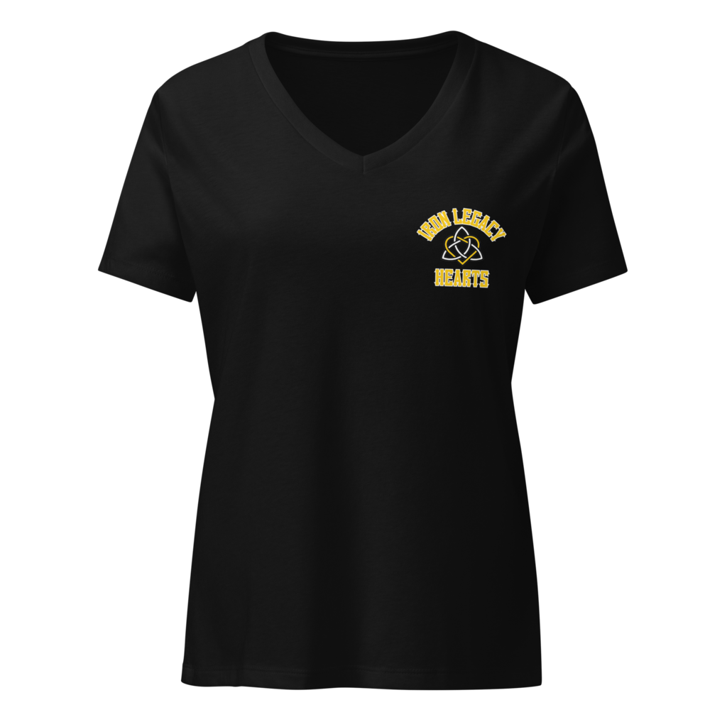 Hearts relaxed v-neck t-shirt