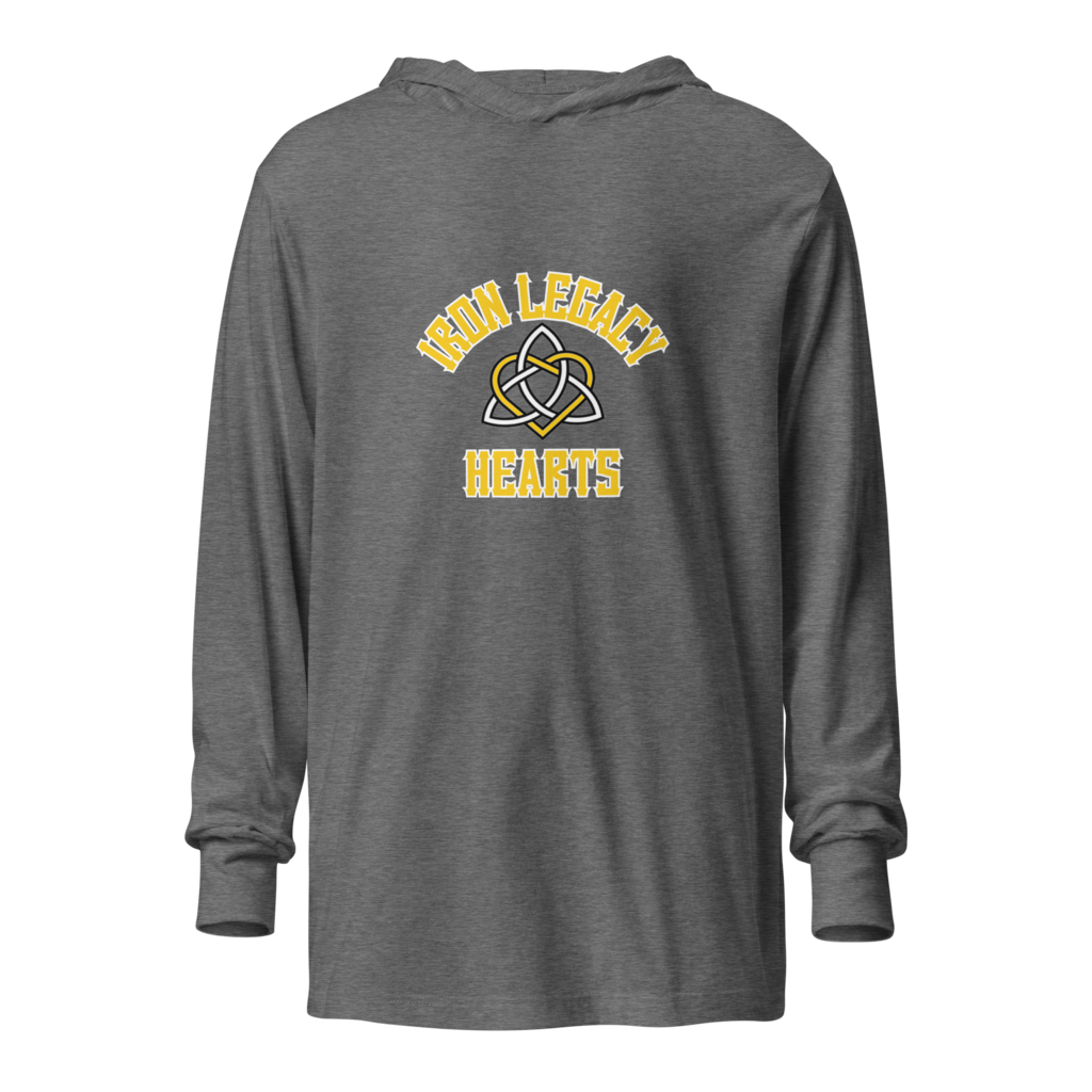 Hearts Hooded long-sleeve tee