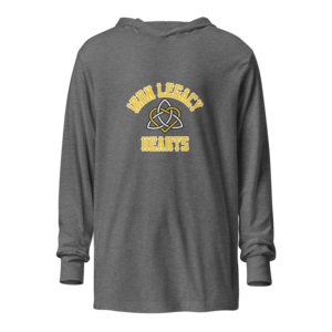 Hearts Hooded long-sleeve tee