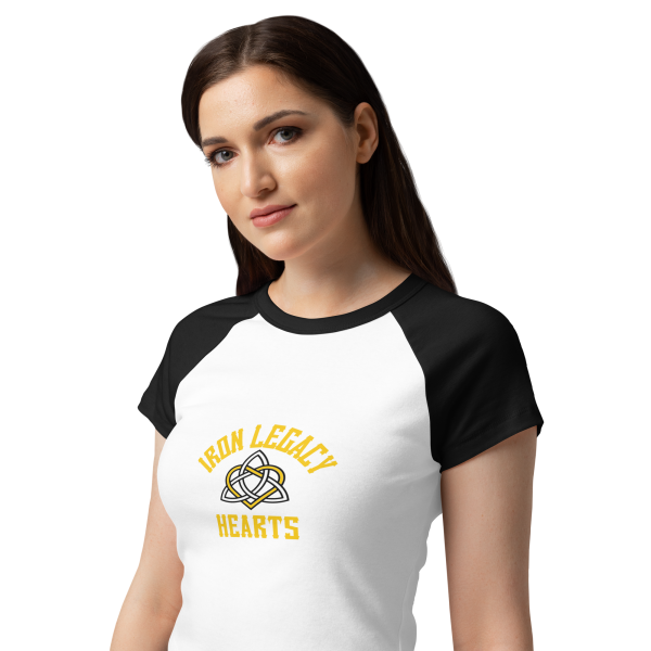 Hearts micro rib raglan tee